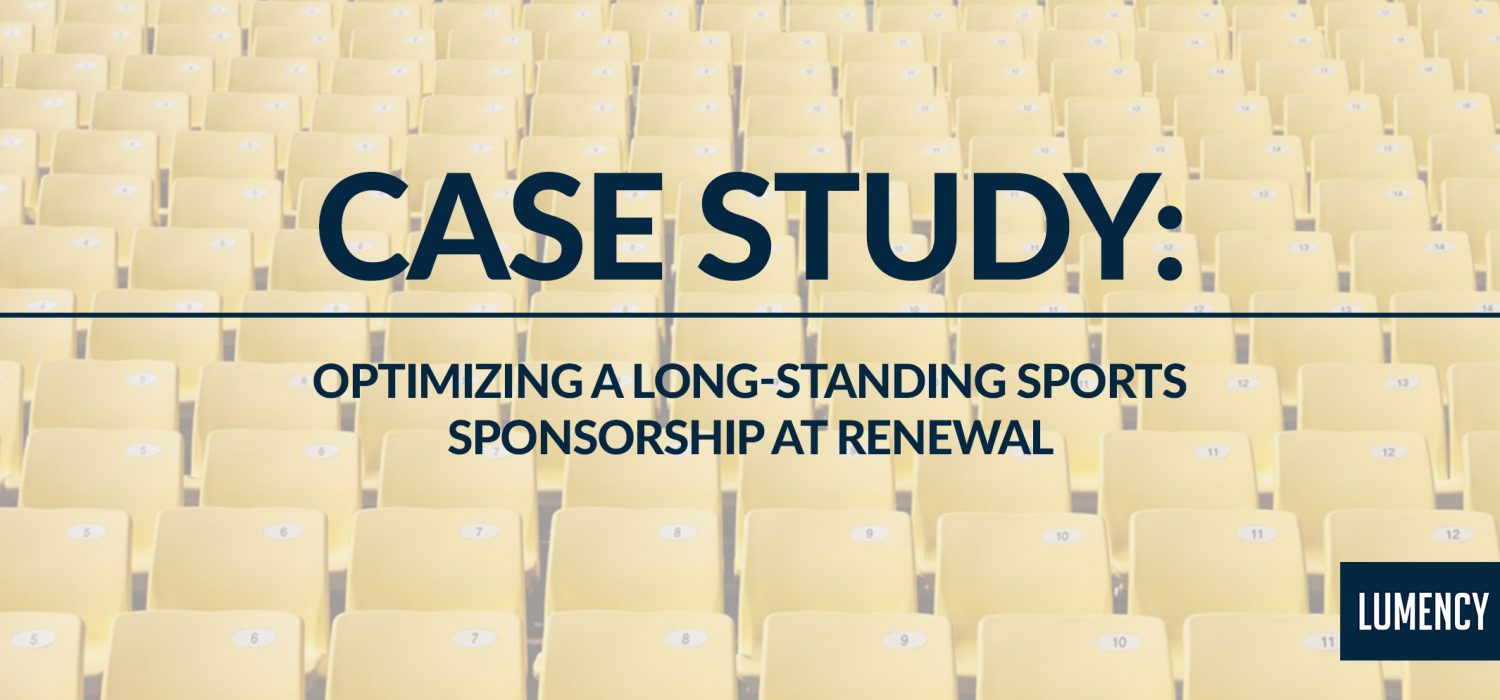Optimizing a Long-Standing Sports Sponsorship at Renewal